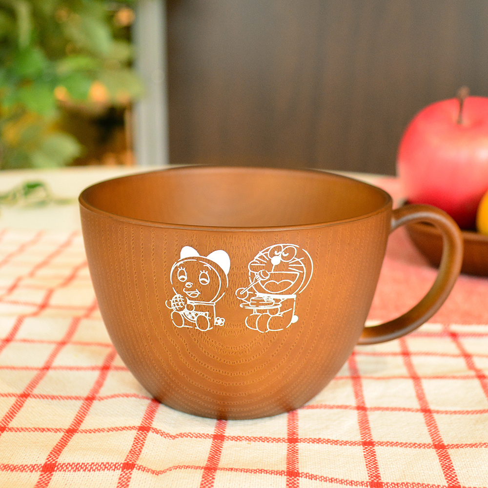 ドラえもん 木目調スープカップ モグモグ