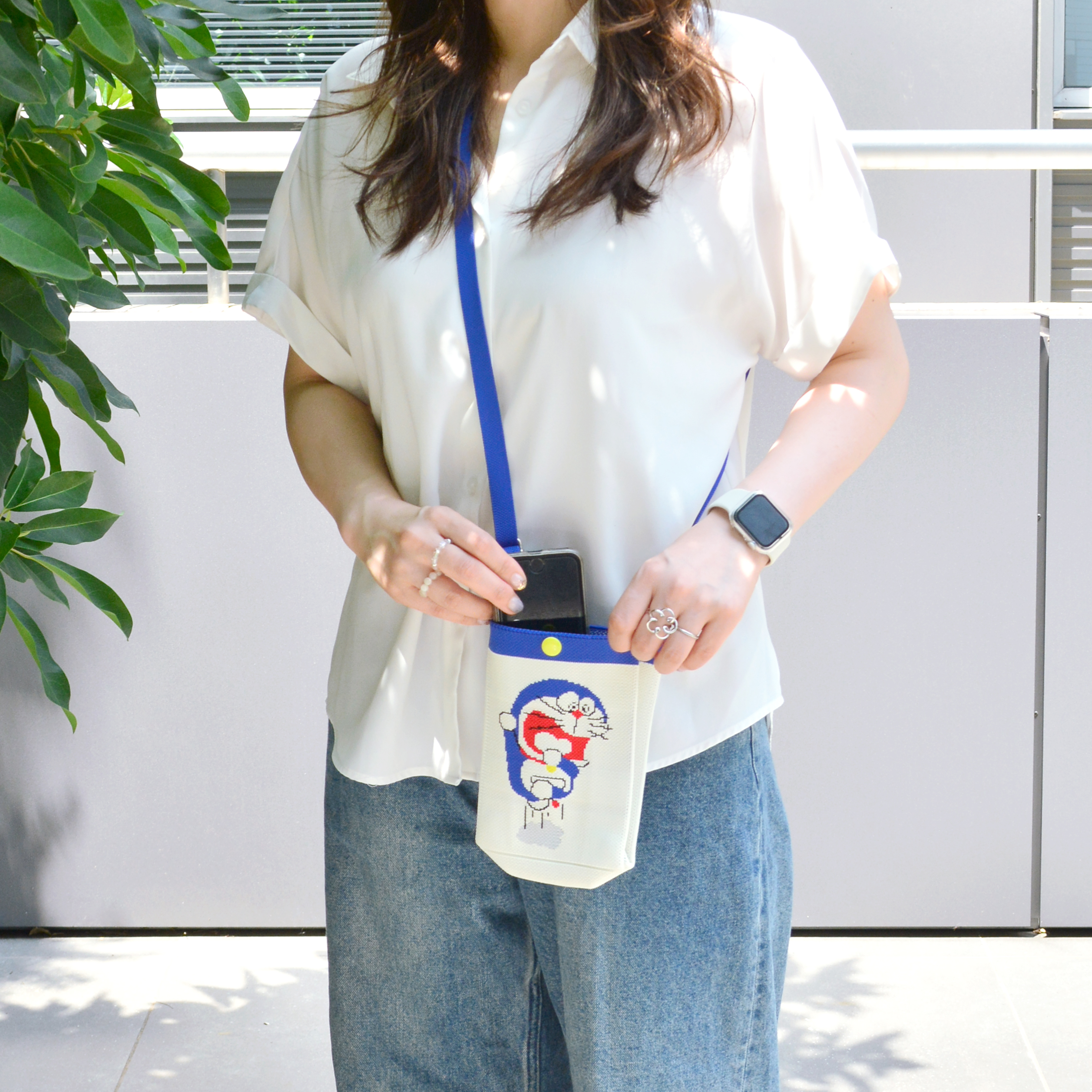 どらえもん THE DORAEMON STORE オリジナル ニットジャカードミニショルダーバッグ