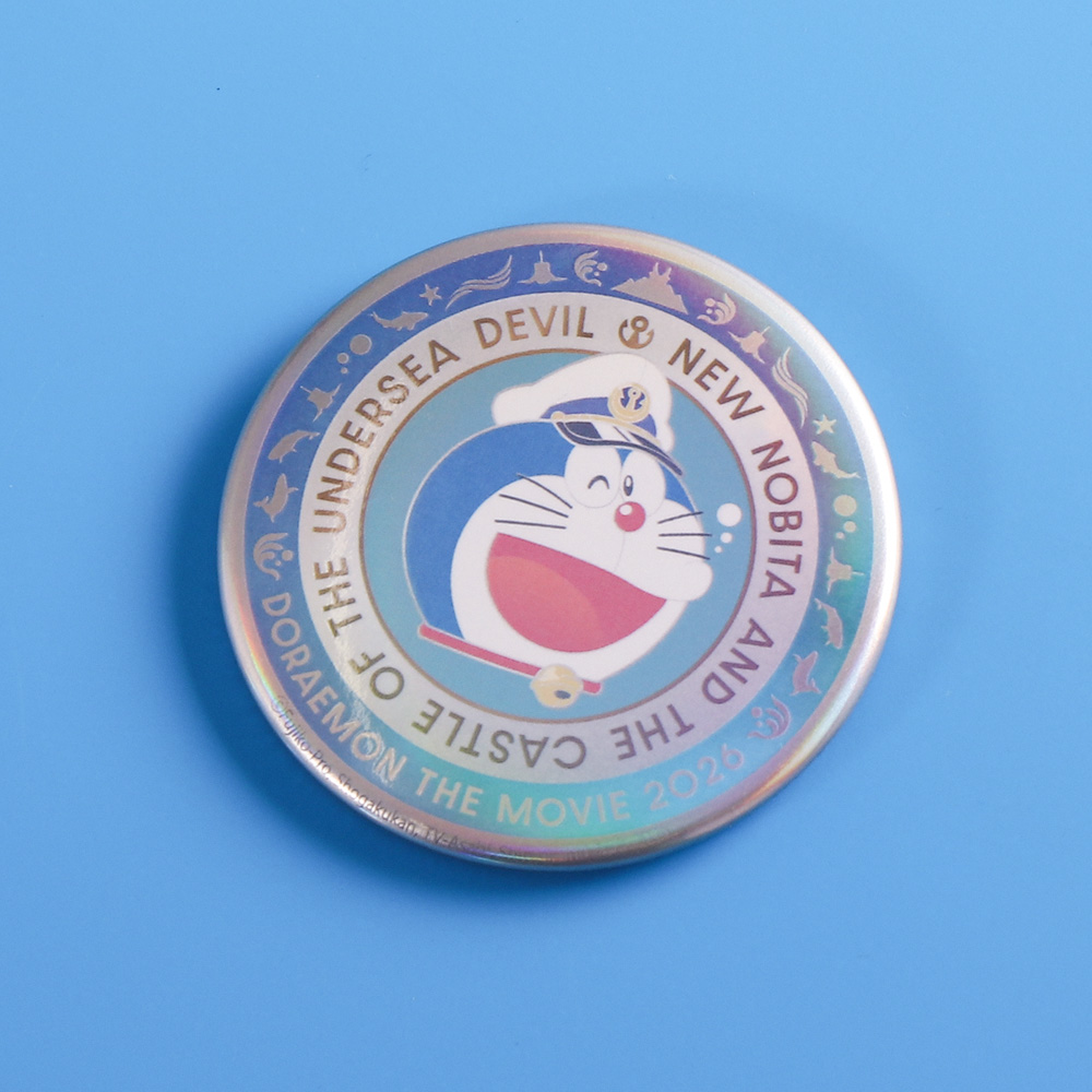 ドラえもん未来デパートオリジナルメタル缶バッジ映画ドラえもん 新・のび太の海底鬼岩城