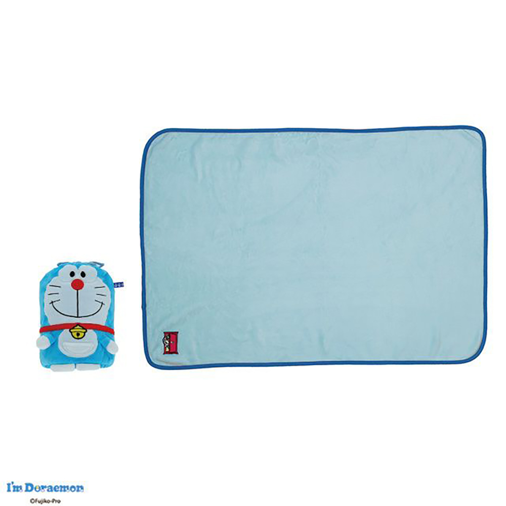 アイムドラえもん 「マスコット巾着付きブランケット」 ドラえもんふわふわ